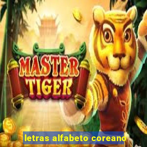 letras alfabeto coreano